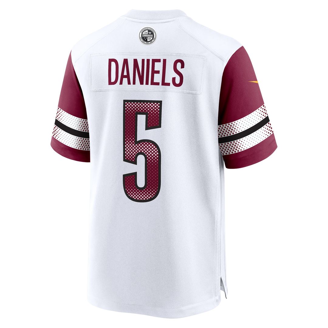 Jayden Daniels Washington Commanders Player Game Jersey - White