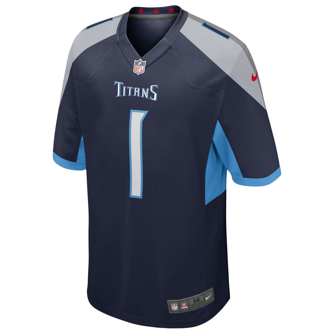 Cameron Ward Tennessee Titans Team Game Jersey - Light Blue