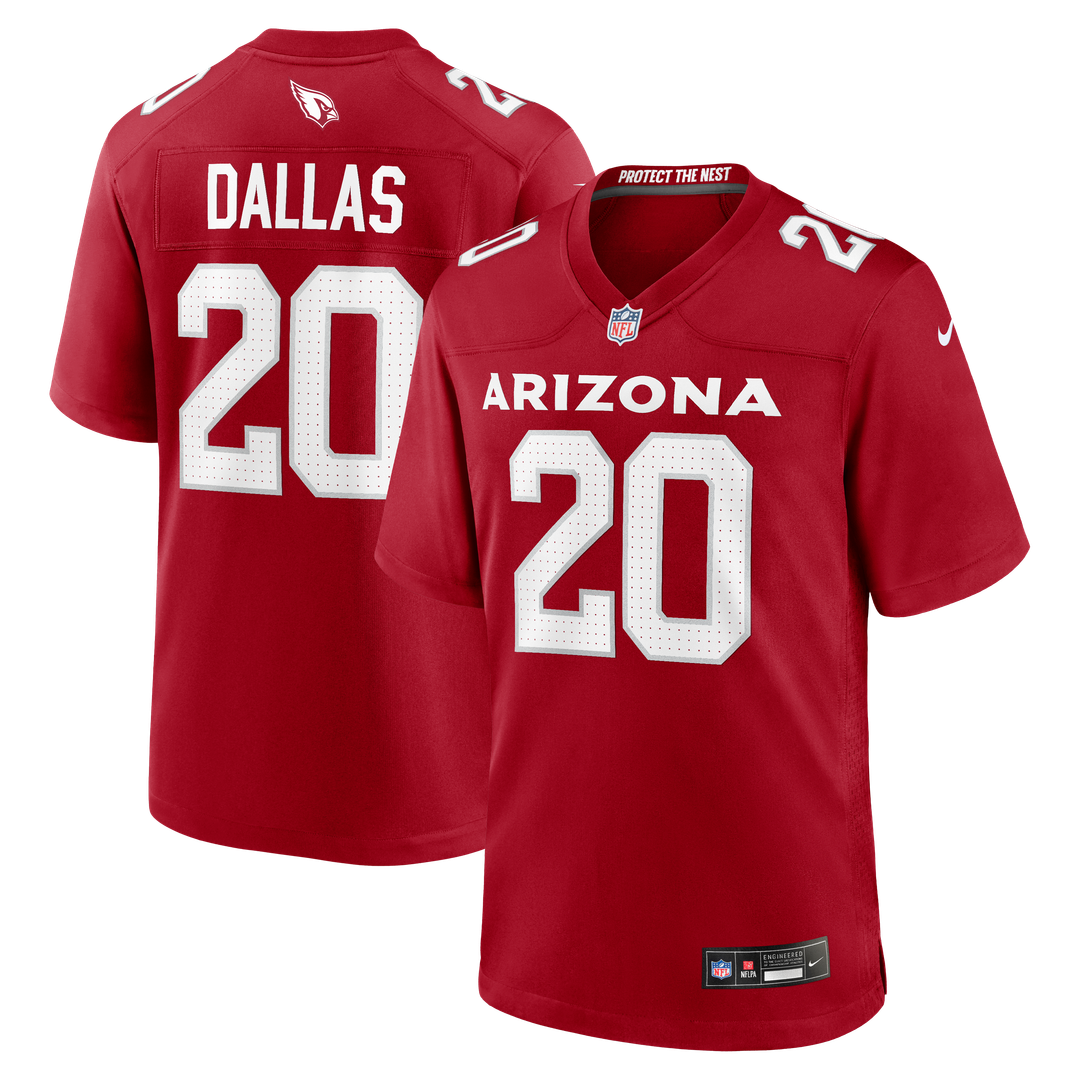 DeeJay Dallas Arizona Cardinals Team Game Jersey - Cardinal