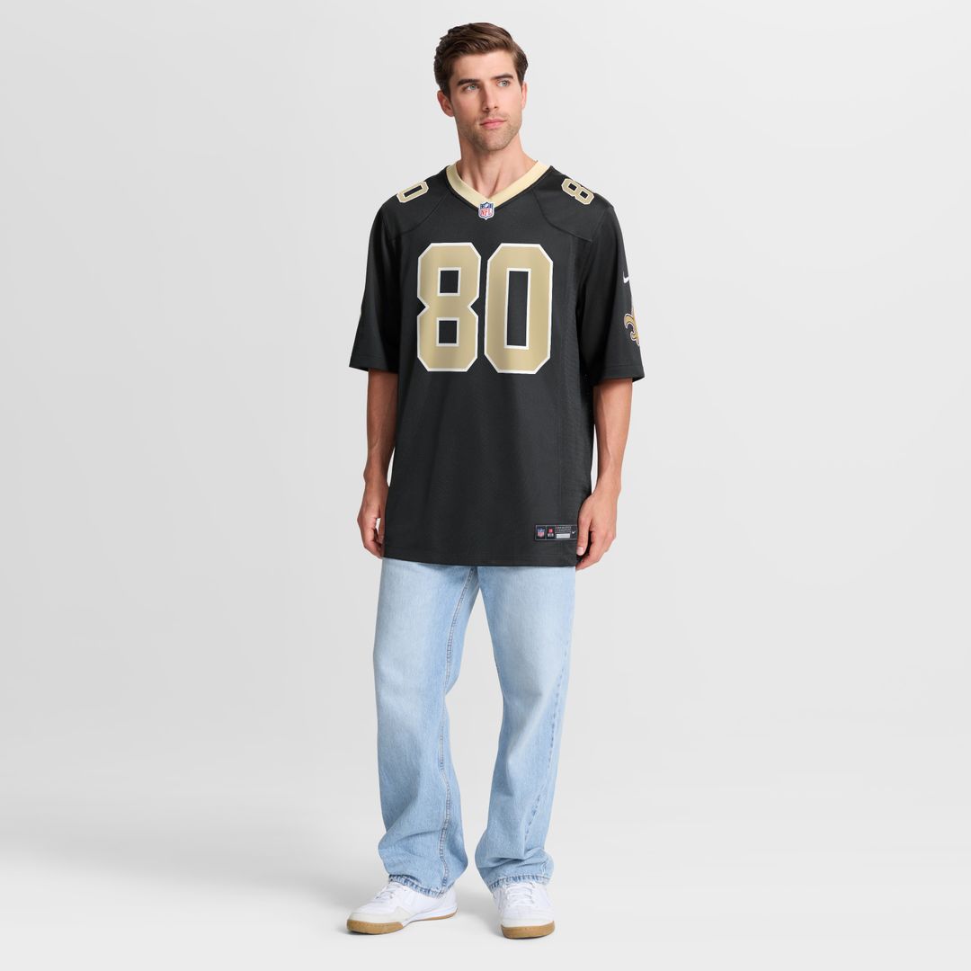 Moliki Matavao New Orleans Saints Team Game Jersey - Black