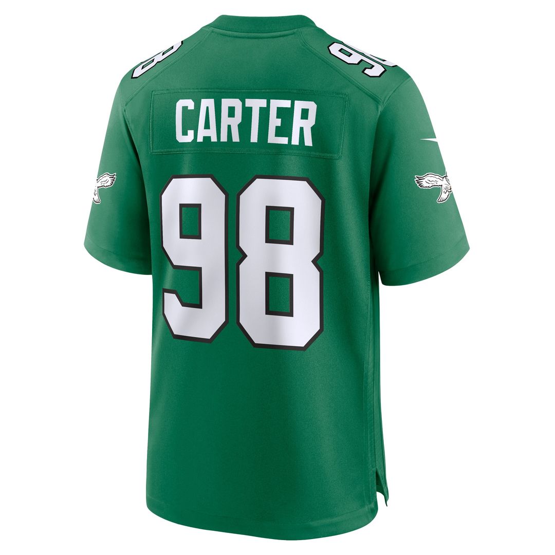 Jalen Carter Philadelphia Eagles Team Game Jersey - Midnight Green