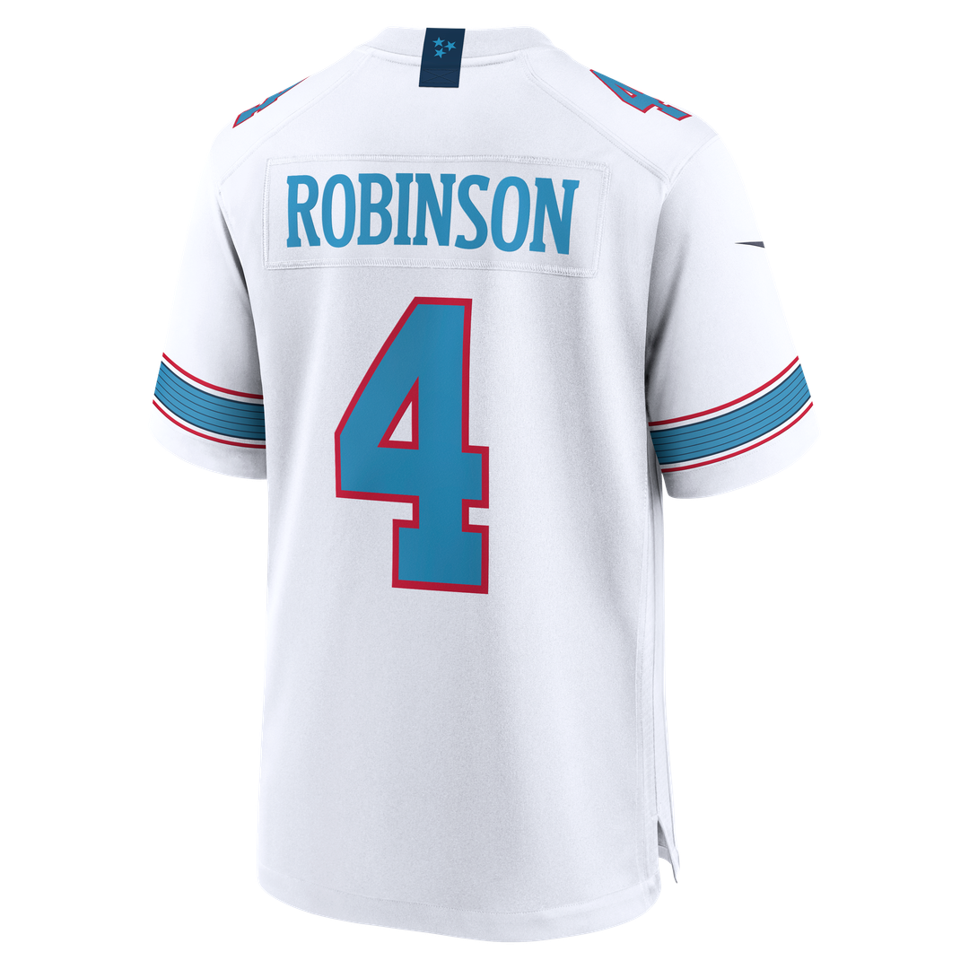 Wan'Dale Robinson Tennessee Titans Game Jersey - White