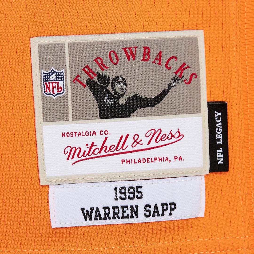 Warren Sapp Tampa Bay Buccaneers 1995 Legacy Replica Jersey - Orange