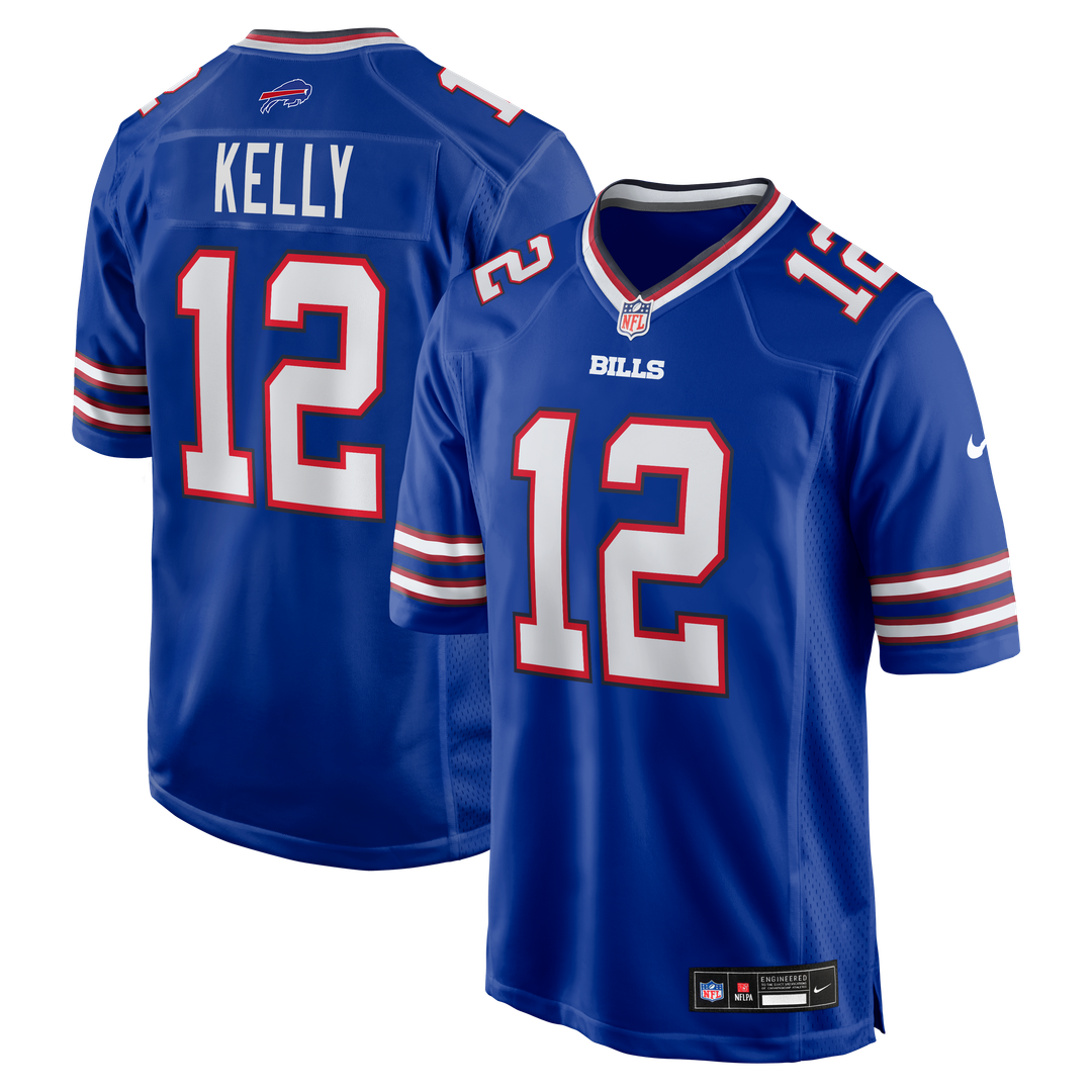Jim Kelly Buffalo Bills Game Retired Player Jersey - Royal