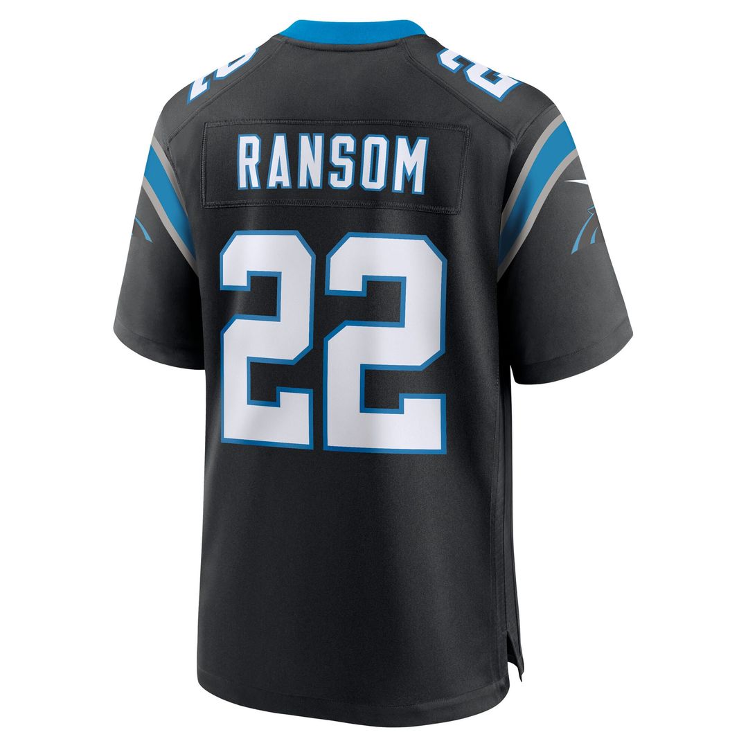 Lathan Ransom Carolina Panthers Team Game Jersey - Black