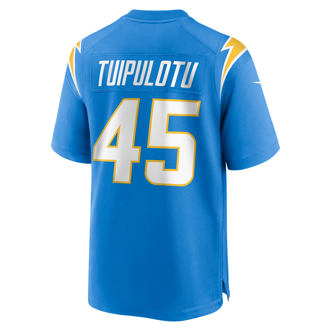 Tuli Tuipulotu Los Angeles Chargers Team Game Jersey - Powder Blue