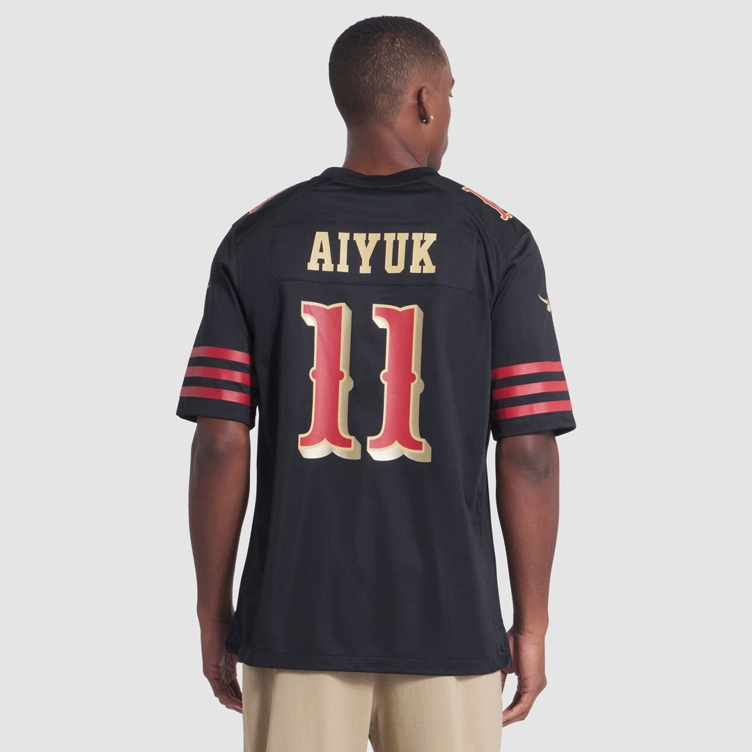 Brandon Aiyuk San Francisco 49ers 2025 Rivalries Collection Game Jersey - Black