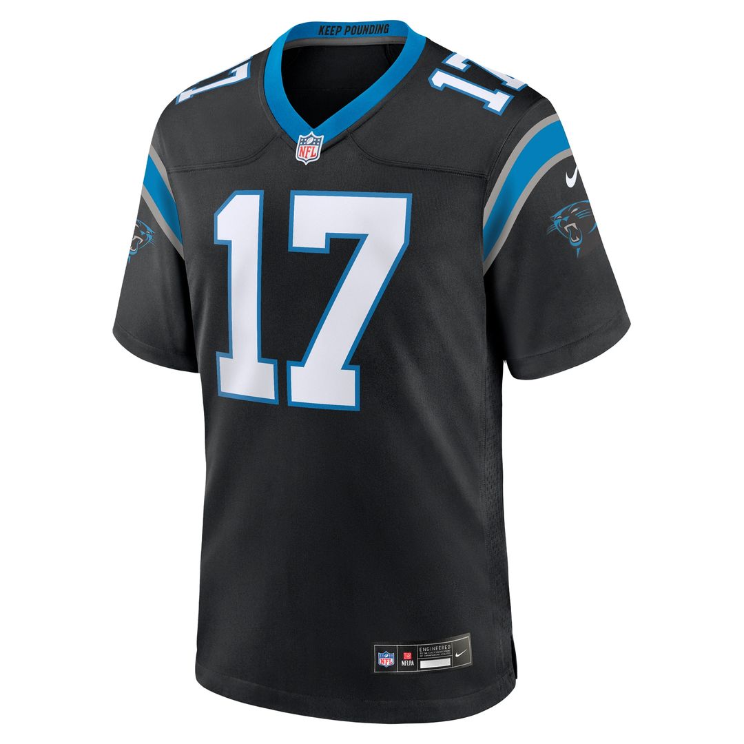 Xavier Legette Carolina Panthers Team Game Player Jersey - Black