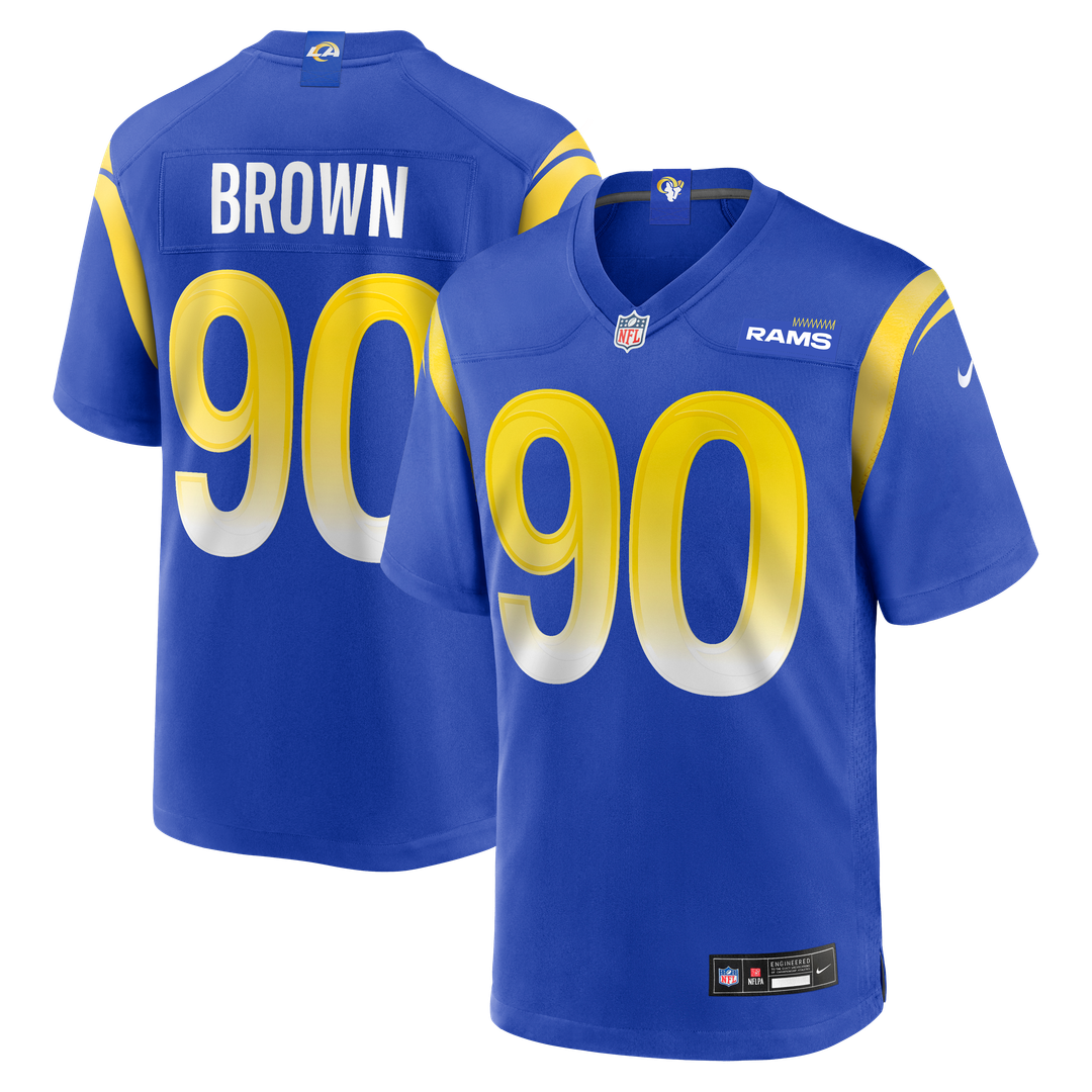Earnest Brown IV Los Angeles Rams Team Game Jersey - Royal