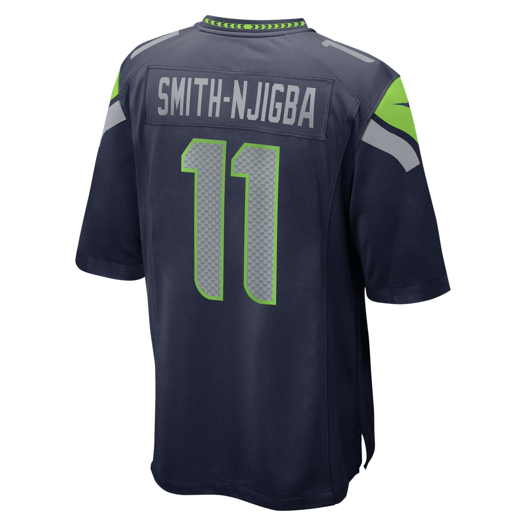Jaxon Smith-Njigba Seattle Seahawks Super Bowl LX Patch Game Jersey - College Navy