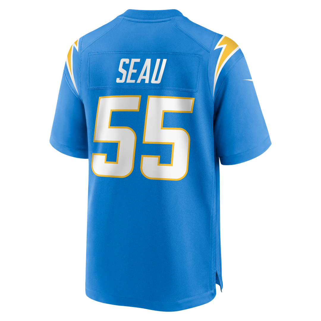 Junior Seau Los Angeles Chargers Game Retired Player Jersey - Powder Blue