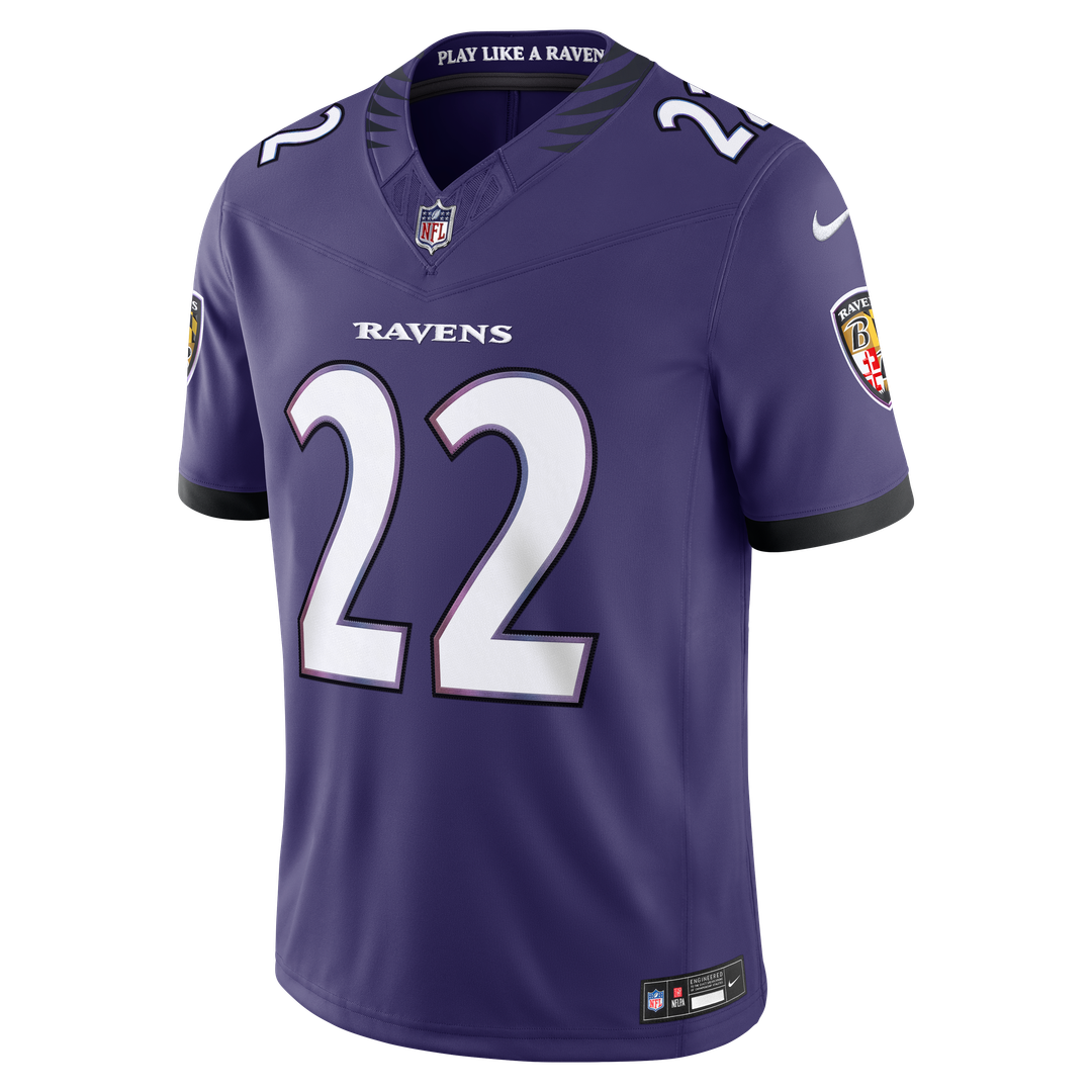 Derrick Henry Baltimore Ravens Vapor F.U.S.E. Stitched Limited Jersey - White