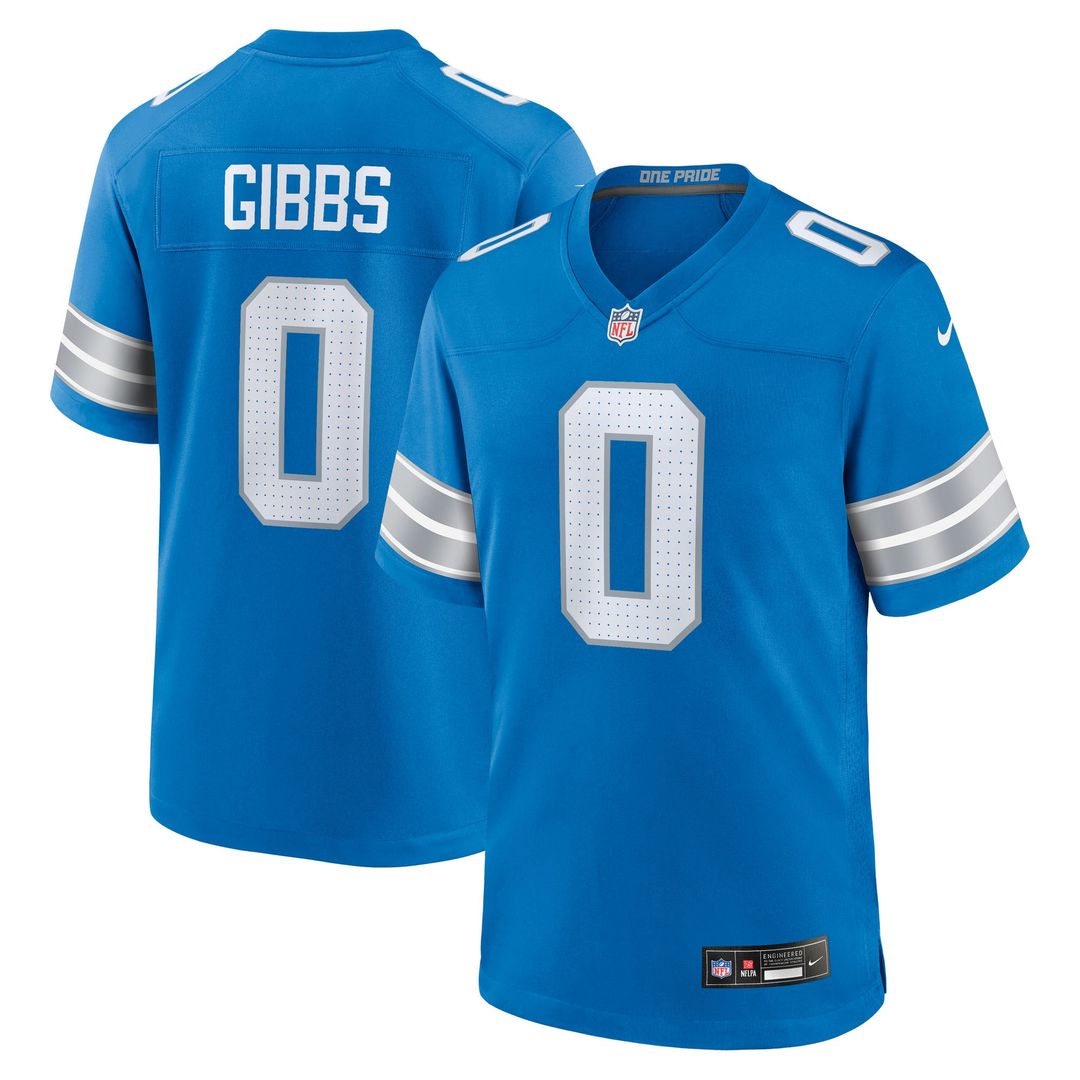 Jahmyr Gibbs Detroit Lions Game Player Jersey - White