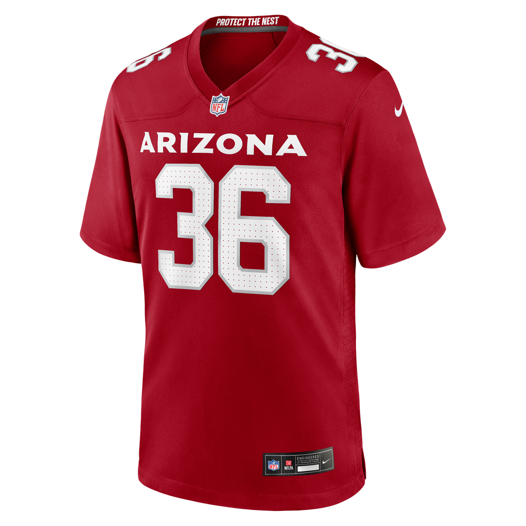 Kitan Crawford Arizona Cardinals Team Game Jersey - Cardinal