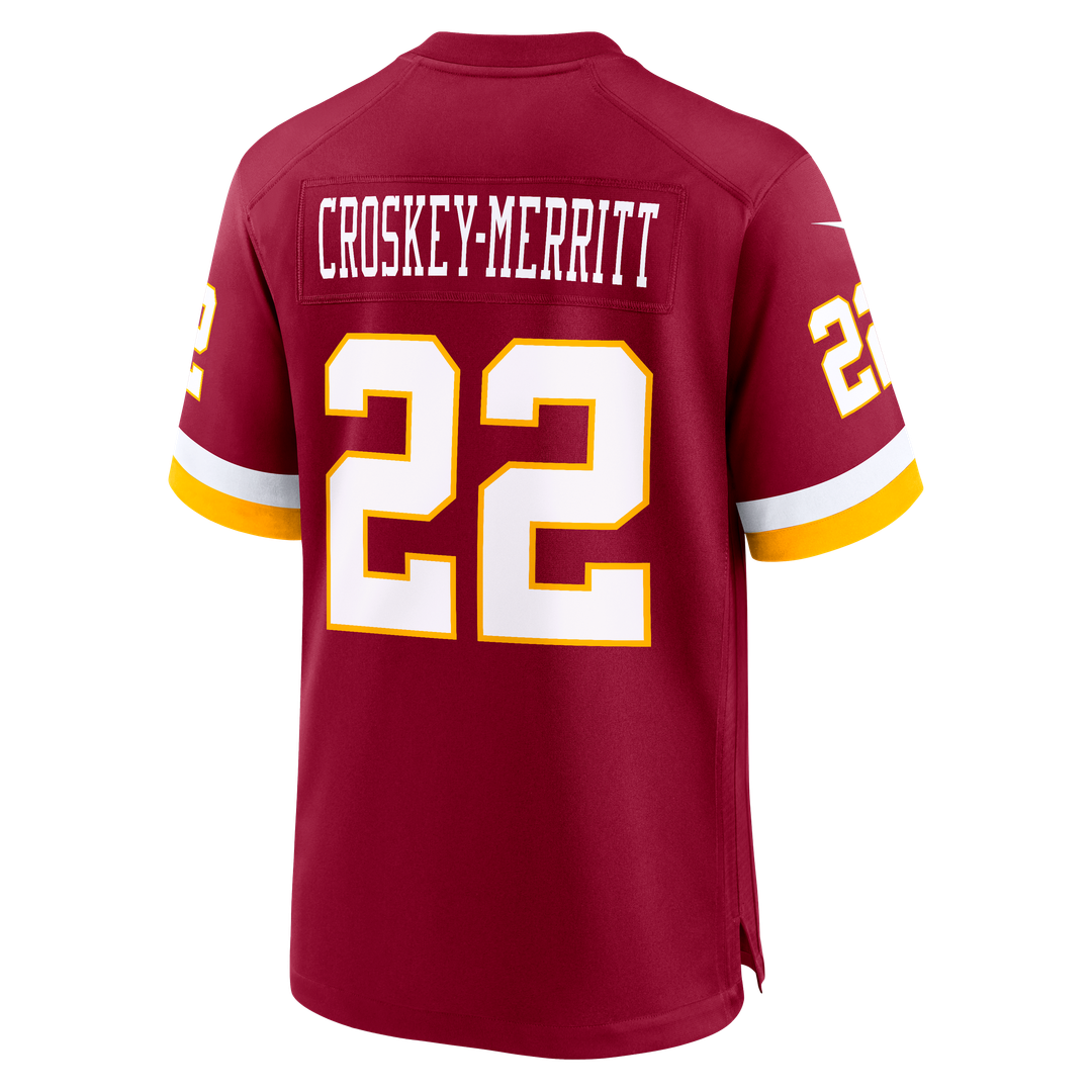 Jacory Croskey-Merritt Washington Commanders Game Super Bowl Era Jersey - White
