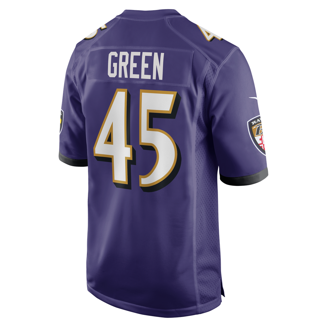 Mike Green Baltimore Ravens Team Game Jersey - Purple