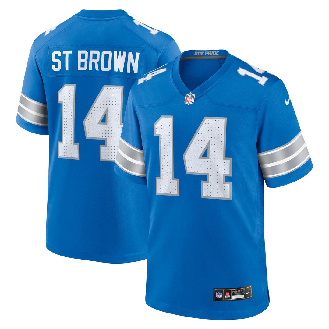 Amon-Ra St. Brown Detroit Lions Game Jersey - White