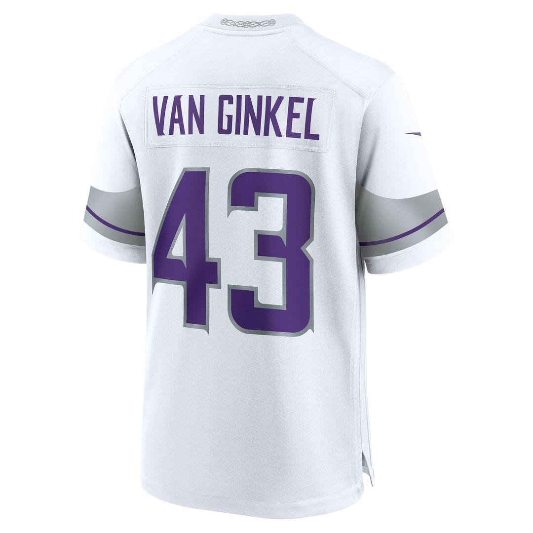 Andrew Van Ginkel Minnesota Vikings Alternate Game Jersey - White