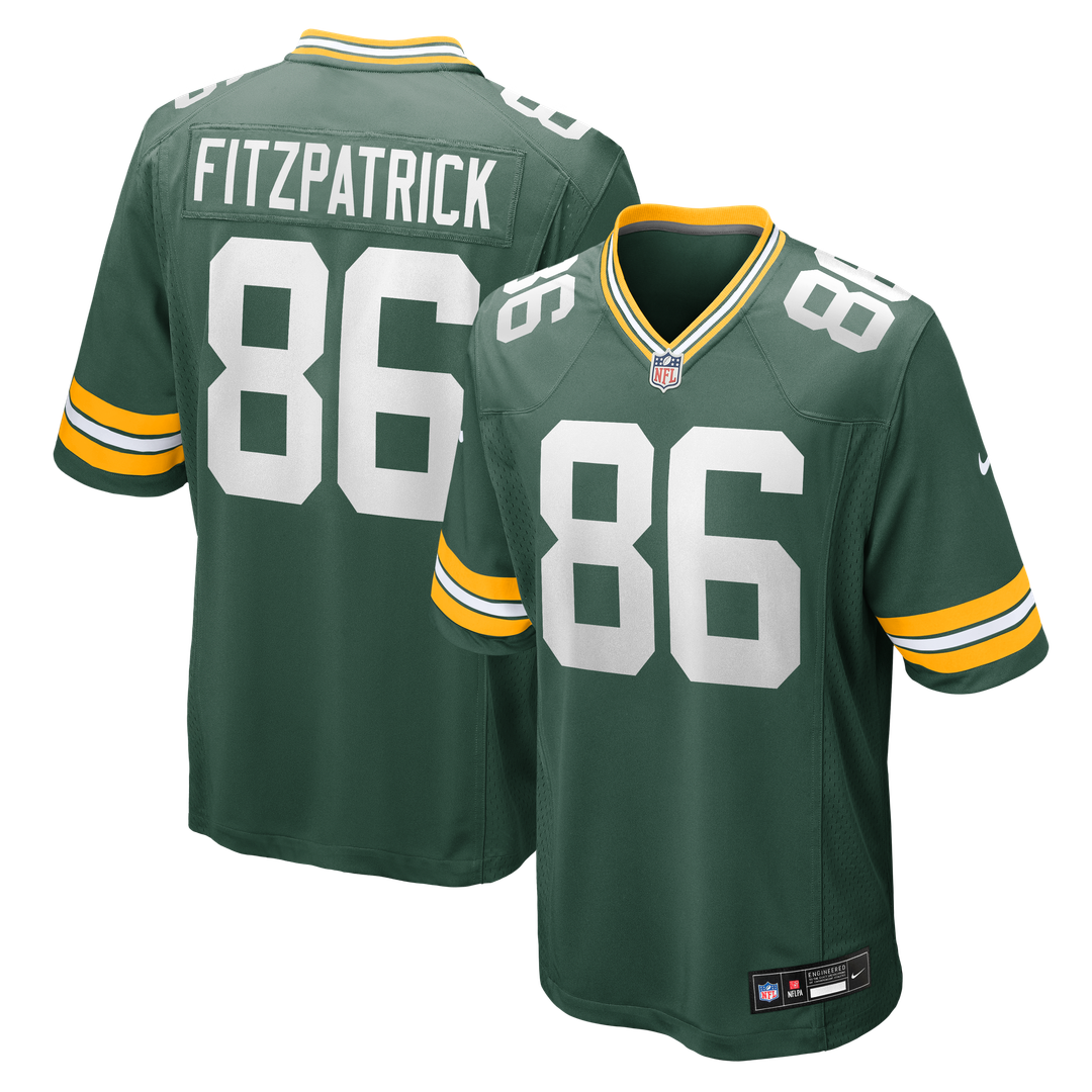 John FitzPatrick Green Bay Packers Team Game Jersey - Green