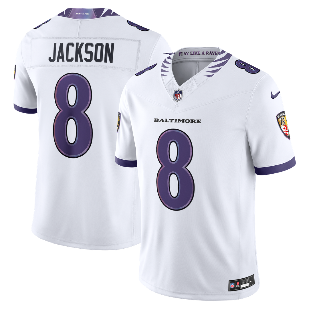 Lamar Jackson Baltimore Ravens Vapor F.U.S.E. Stitched Limited Jersey - White