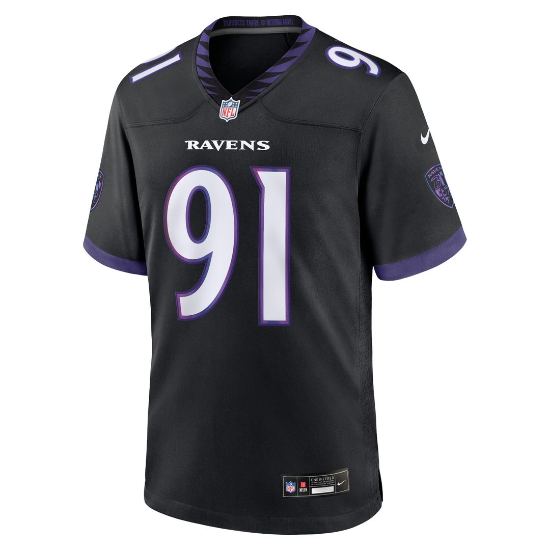 Trey Hendrickson Baltimore Ravens Alternate Game Jersey - Black