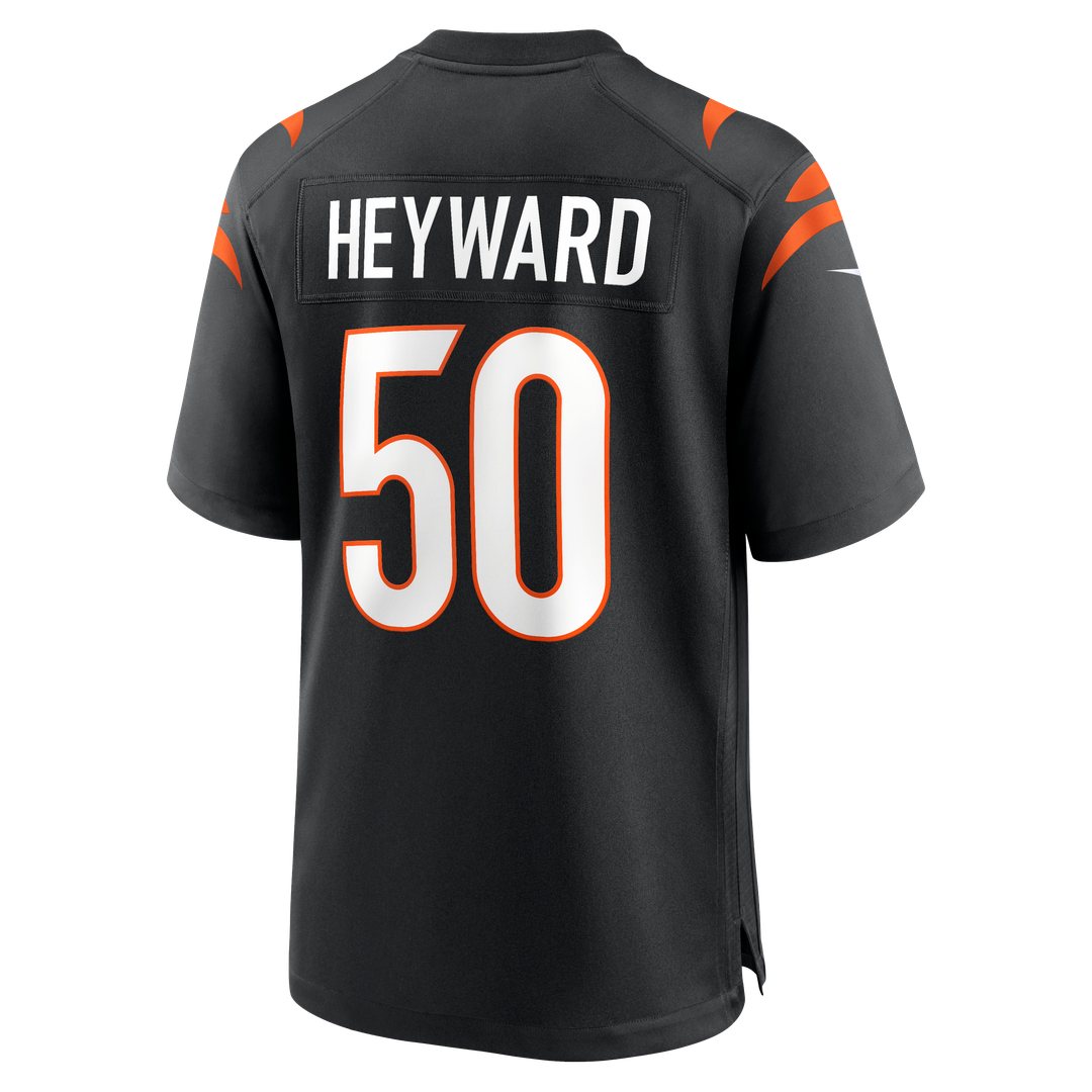 Shaka Heyward Cincinnati Bengals Team Game Jersey - Black