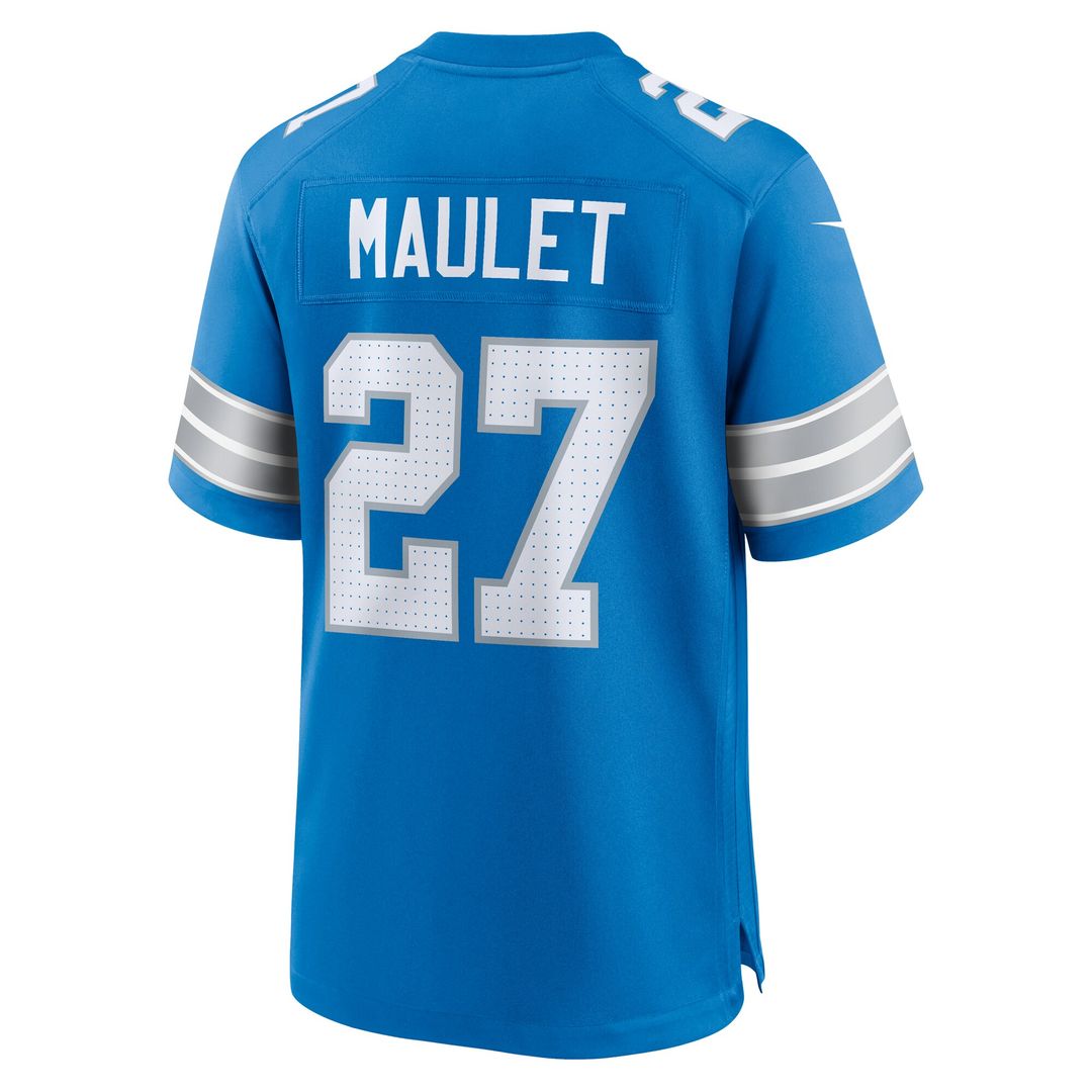 Arthur Maulet Detroit Lions Team Game Jersey - Blue