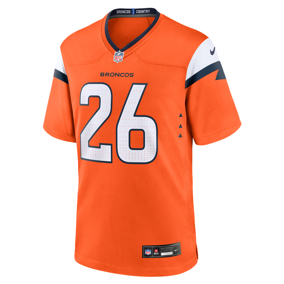 Devon Key Denver Broncos Team Game Jersey - Orange