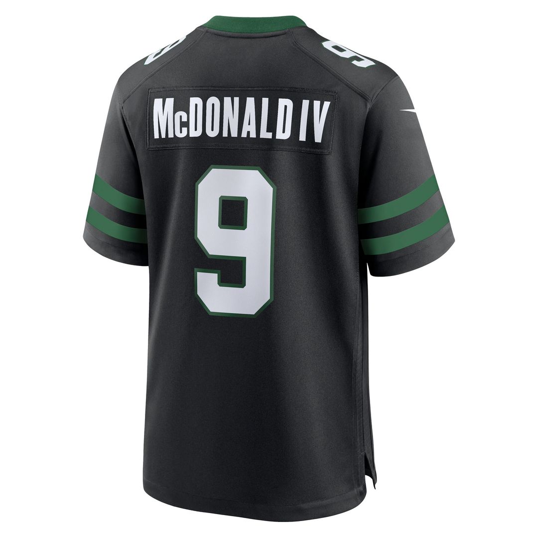 Will McDonald IV New York Jets Alternate Game Jersey - Legacy Black