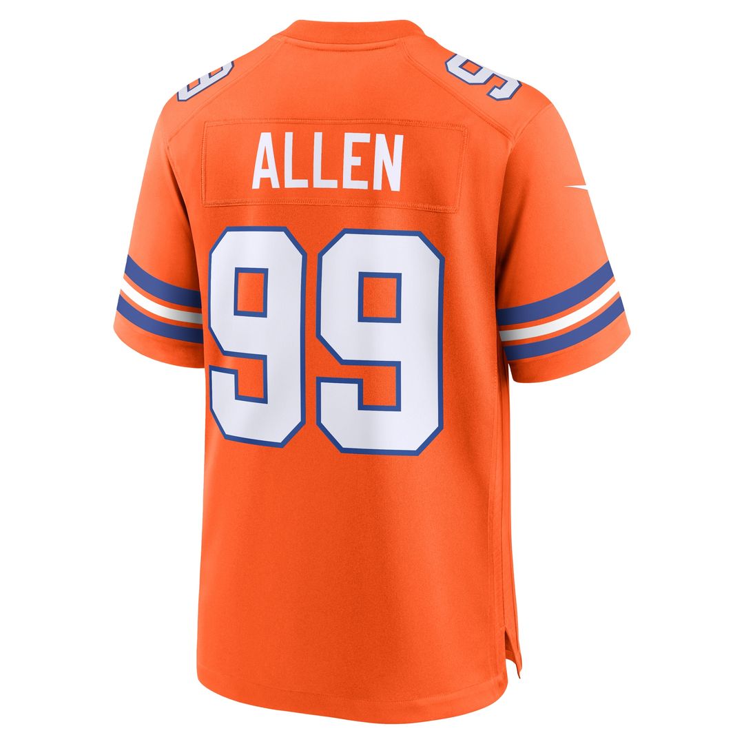 Zach Allen Denver Broncos Alternate Game Jersey - Orange