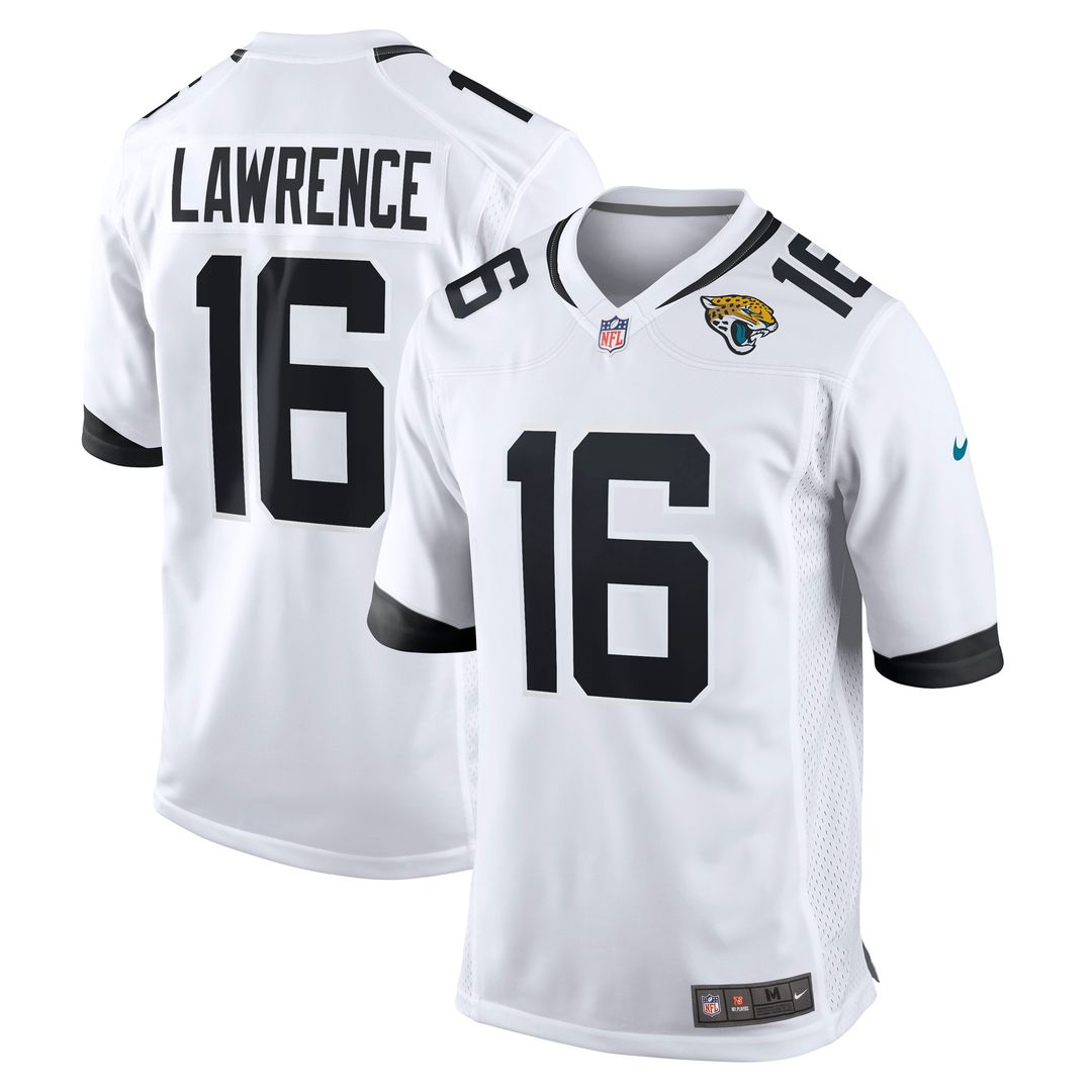 Trevor Lawrence Jacksonville Jaguars White Game Jersey - White