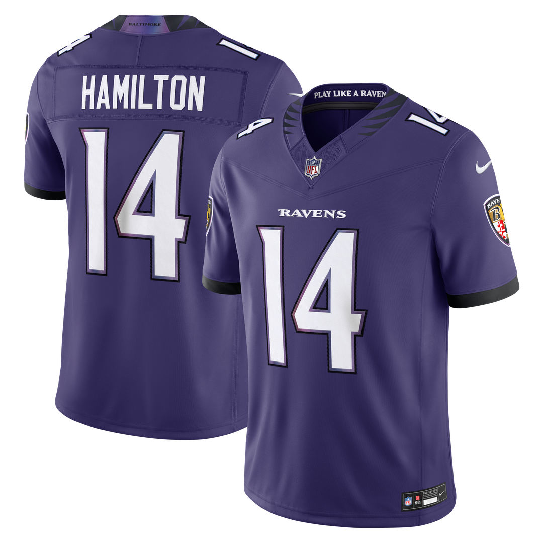 Kyle Hamilton Baltimore Ravens Vapor F.U.S.E. Stitched Limited Jersey - White