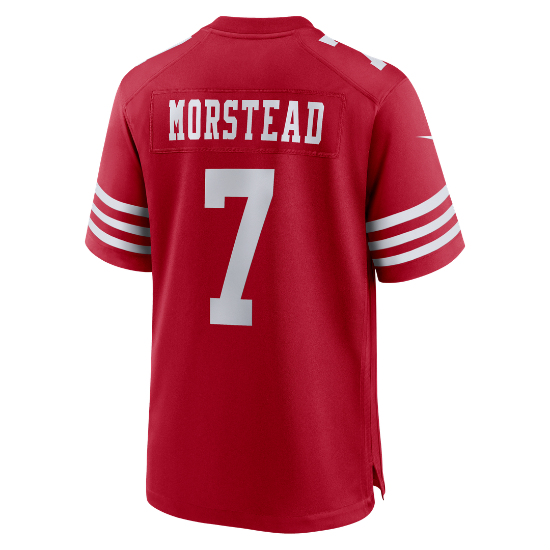 Thomas Morstead San Francisco 49ers Team Game Jersey - Scarlet