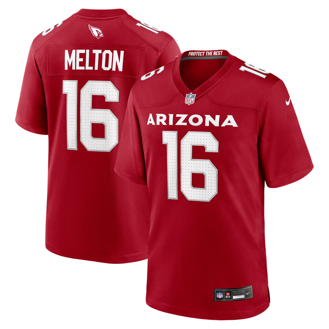 Max Melton Arizona Cardinals Team Game Jersey - Cardinal