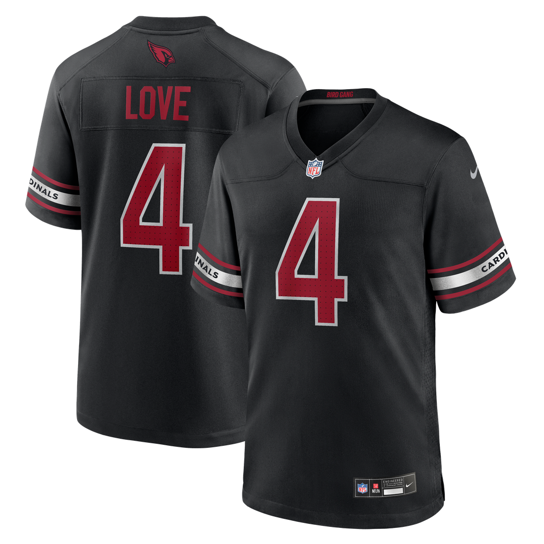 Jeremiyah Love Arizona Cardinals Alternate Game Player Jersey - Black