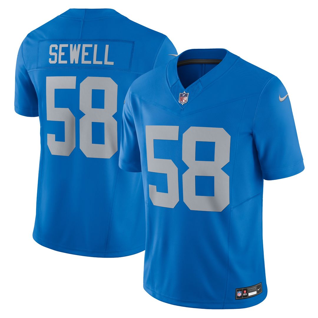 Penei Sewell Detroit Lions Vapor F.U.S.E. Alternate Limited Jersey - Black