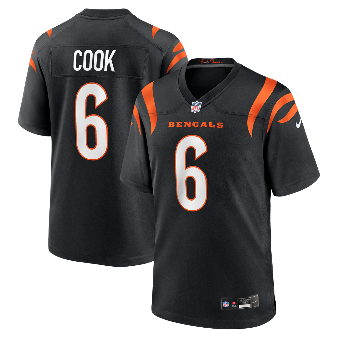 Bryan Cook Cincinnati Bengals Team Game Jersey - Black