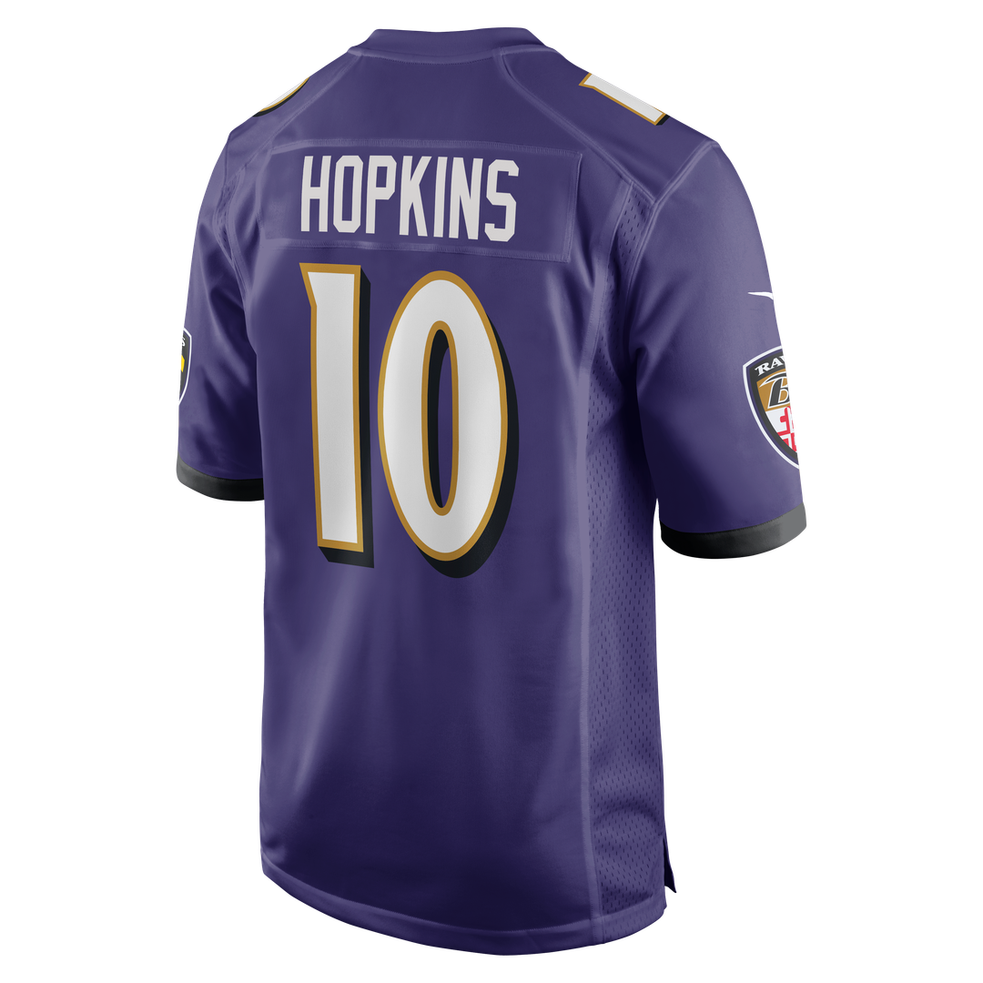 DeAndre Hopkins Baltimore Ravens Team Game Jersey - Purple