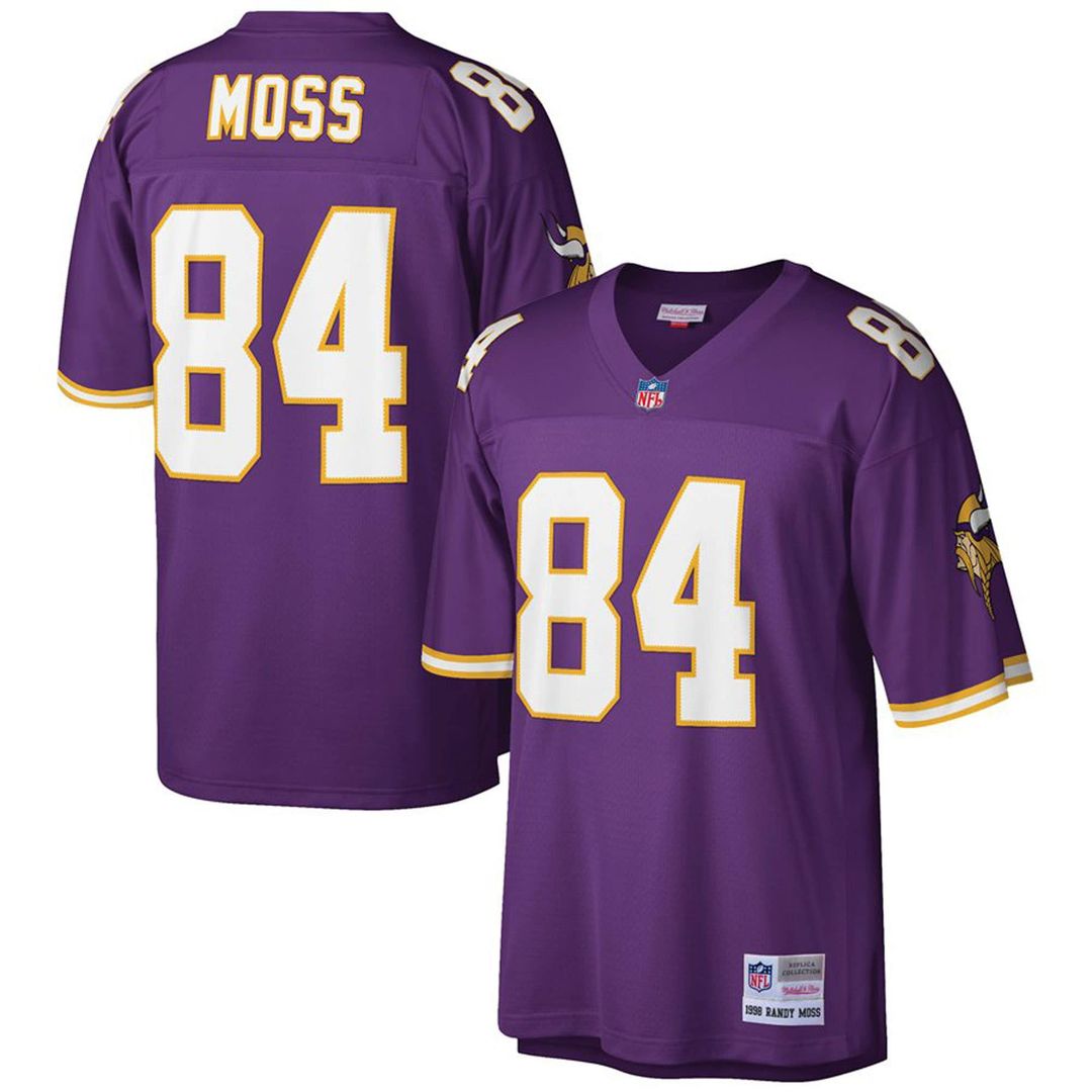 Randy Moss Minnesota Vikings Big & Tall 1998 Retired Player Replica Jersey - Purple