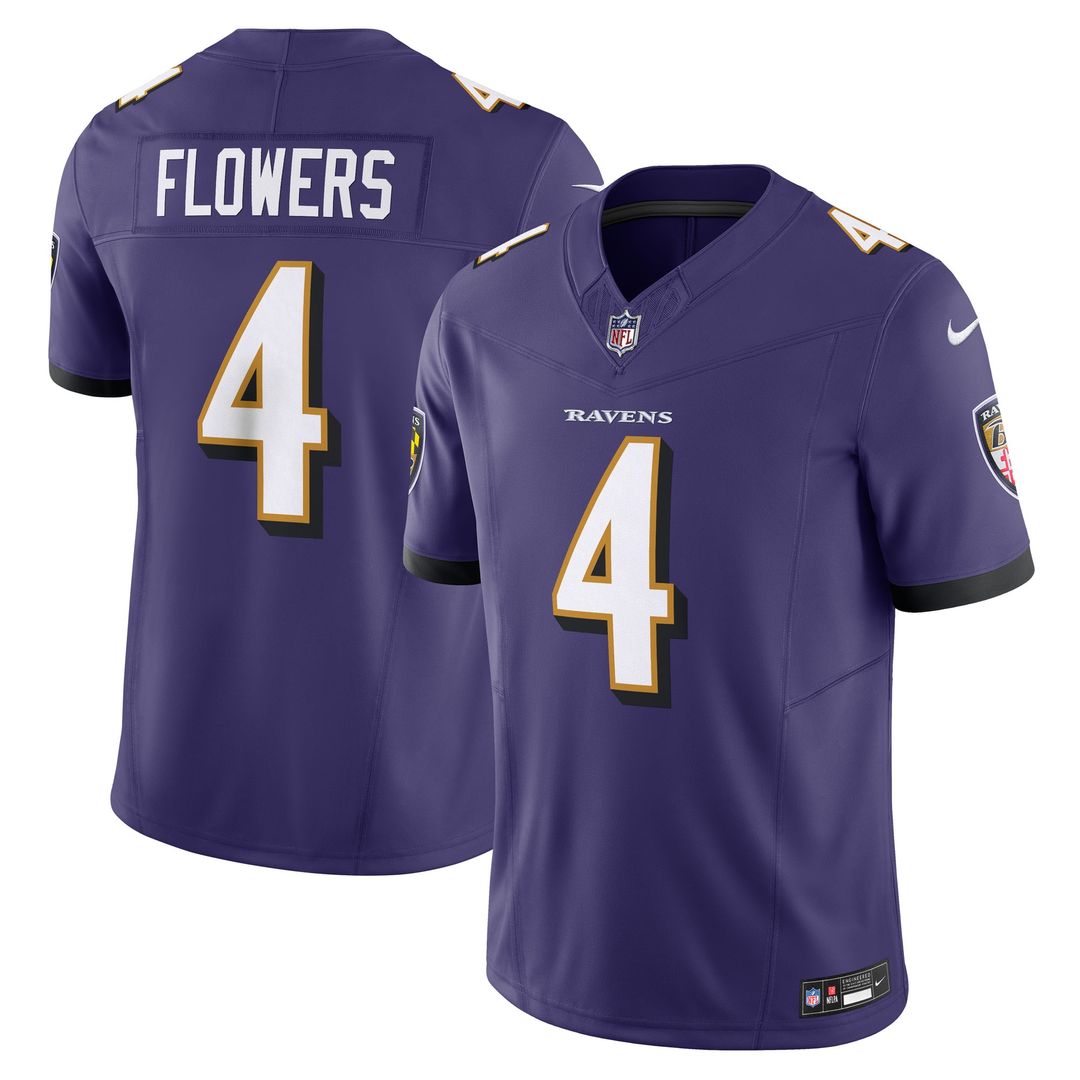 Zay Flowers Baltimore Ravens Alternate Vapor F.U.S.E. Limited Jersey - Black