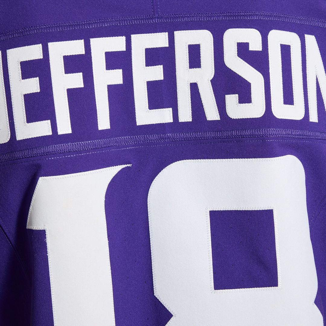 Justin Jefferson Minnesota Vikings Vapor F.U.S.E. Elite Jersey - Purple