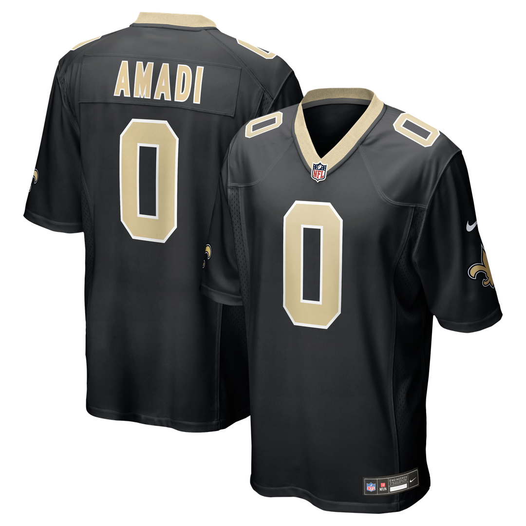 Ugo Amadi New Orleans Saints Team Game Jersey - Black