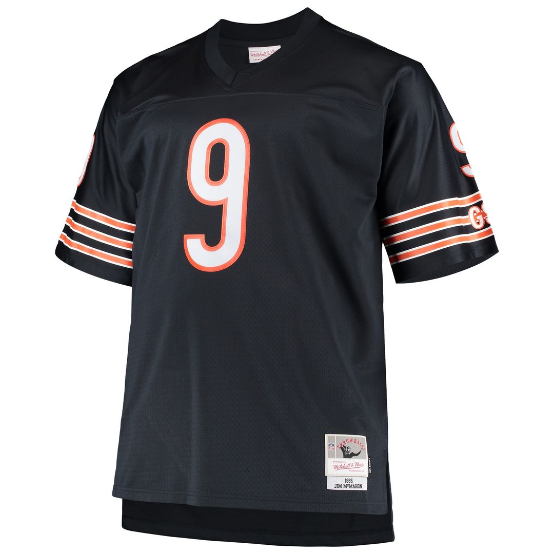 Jim McMahon Chicago Bears Big & Tall 1985 Retired Player Replica Jersey - Navy
