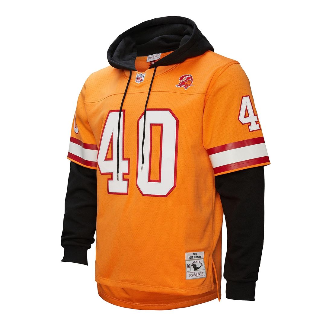Mike Alstott Tampa Bay Buccaneers Player Name & Number Hoodie Legacy Jersey - Orange