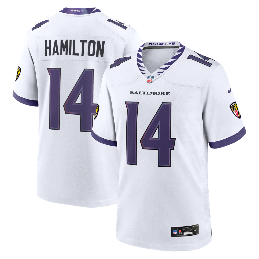 Kyle Hamilton Baltimore Ravens Game Jersey - White