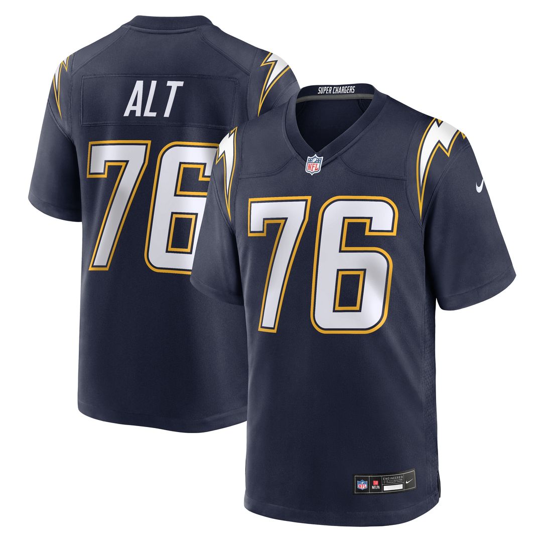 Joe Alt Los Angeles Chargers Alternate Charger Power Game Player Jersey - Gold