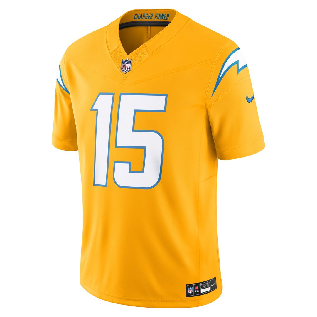 Ladd McConkey Los Angeles Chargers Alternate Charger Power Vapor F.U.S.E. Limited Jersey - Gold