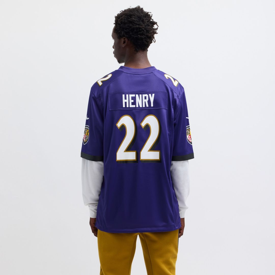 Derrick Henry Baltimore Ravens Game Player Jersey - Purple
