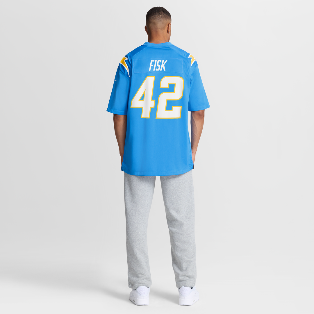 Tucker Fisk Los Angeles Chargers Team Game Jersey - Powder Blue
