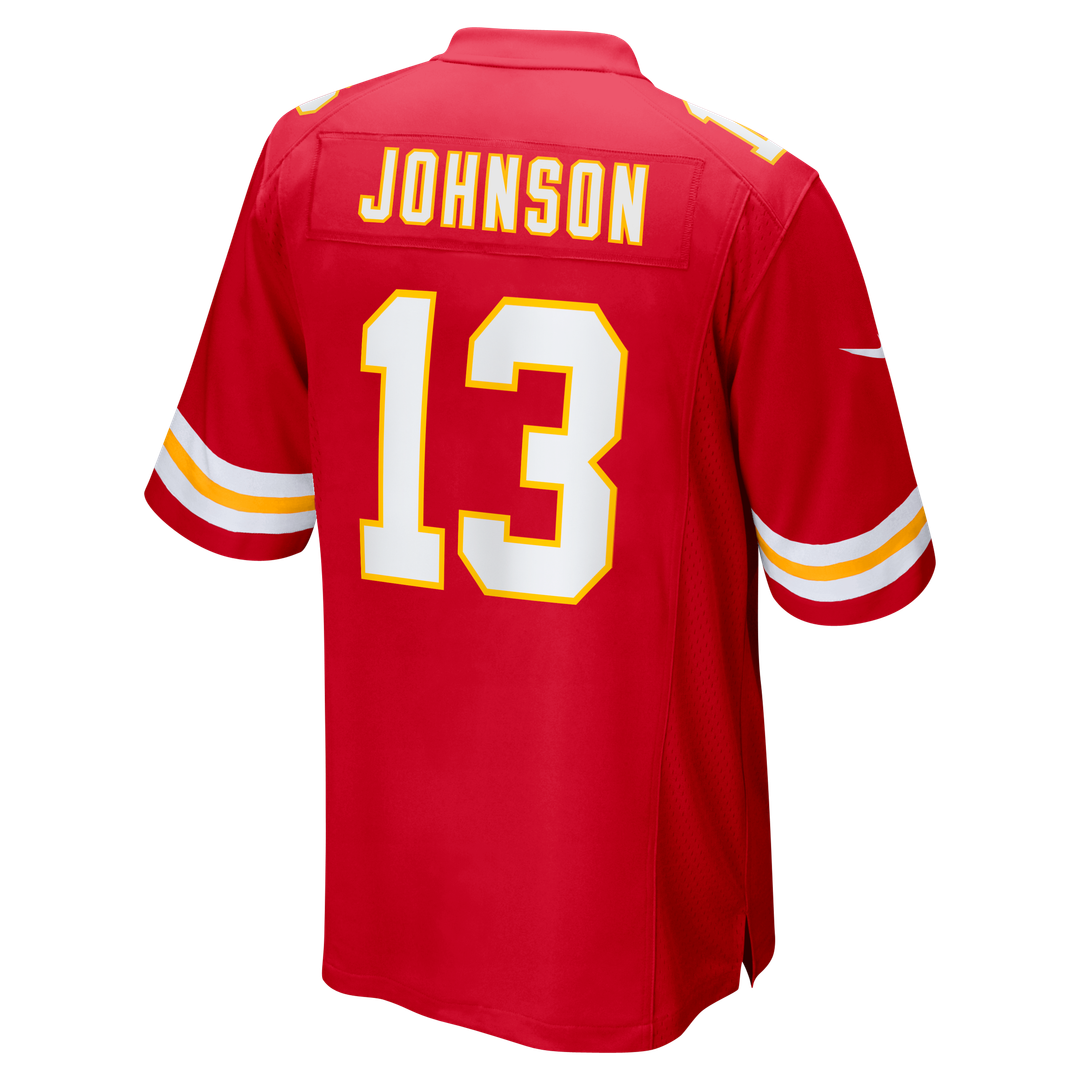 Nazeeh Johnson Kansas City Chiefs Game Player Jersey - Red